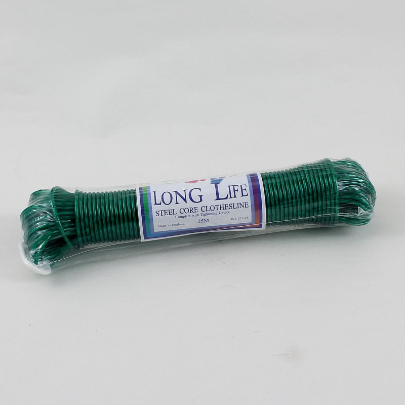 CLOTHES LINE 25 M STEEL CORE Middlewich