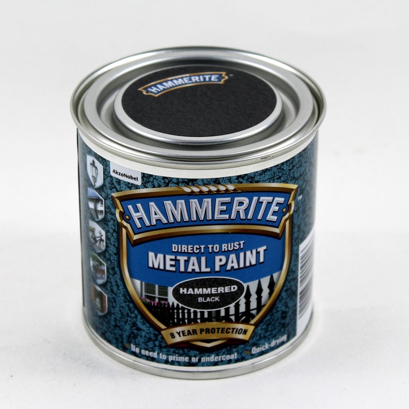250ML HAMMERITE HAMMERED BLACK Middlewich