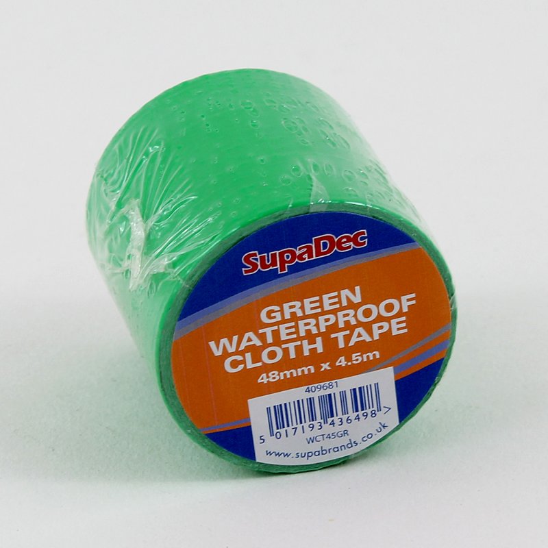 5MTR 50MM CLOTH TAPE GREEN Middlewich