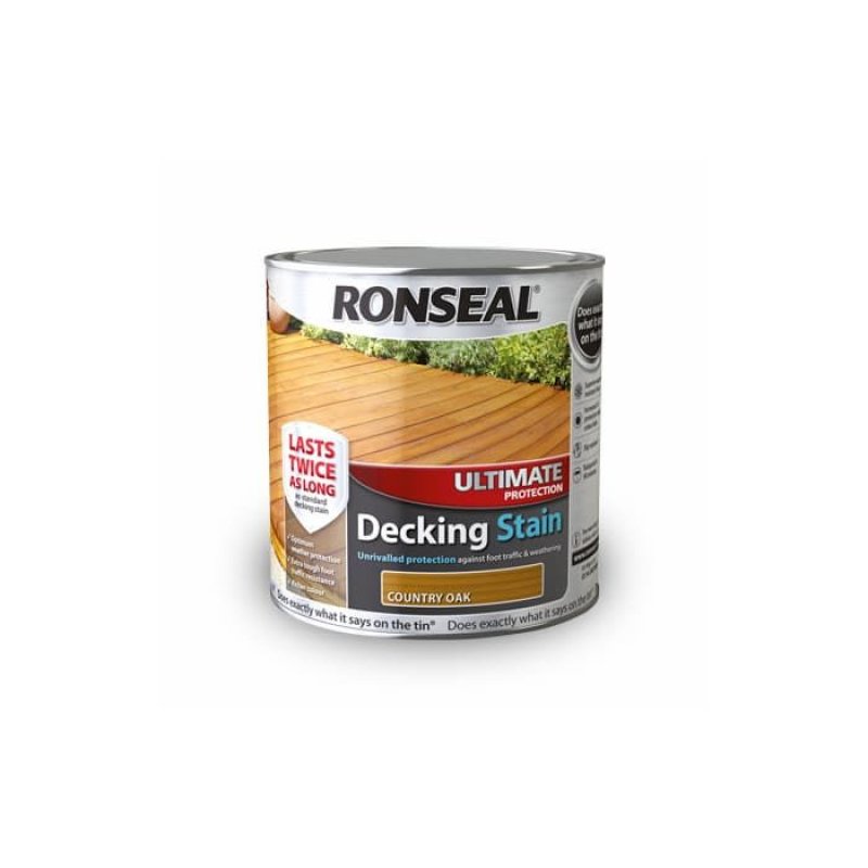 RONSEAL ULTIMATE DECKING STAIN MED OAK Middlewich