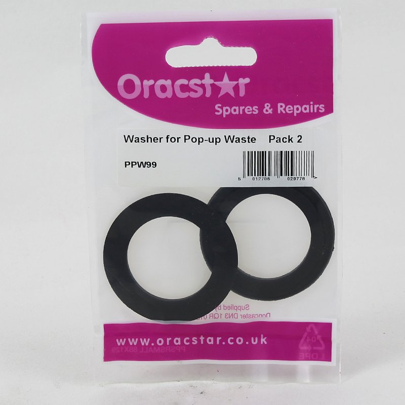 PPW99 POP UP WASTE WASHERS PK2 Middlewich