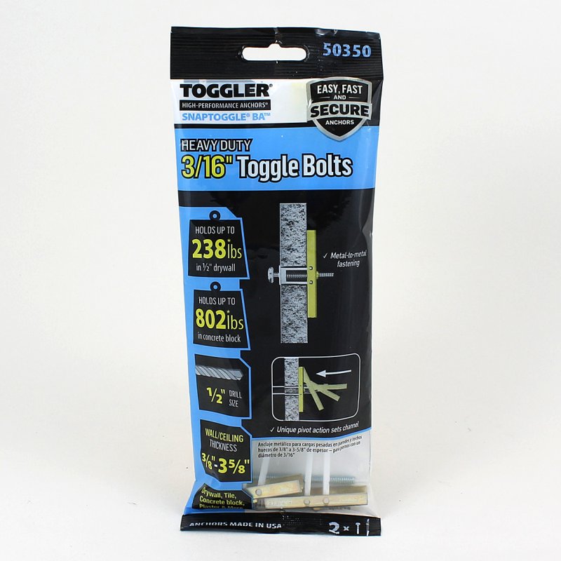 TOGGLER BA5 SNAP TOGGLE BOLTS PK2 Middlewich